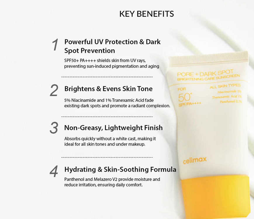 CELIMAX - Pore+ Dark Spot Brightening Care Sunscreen