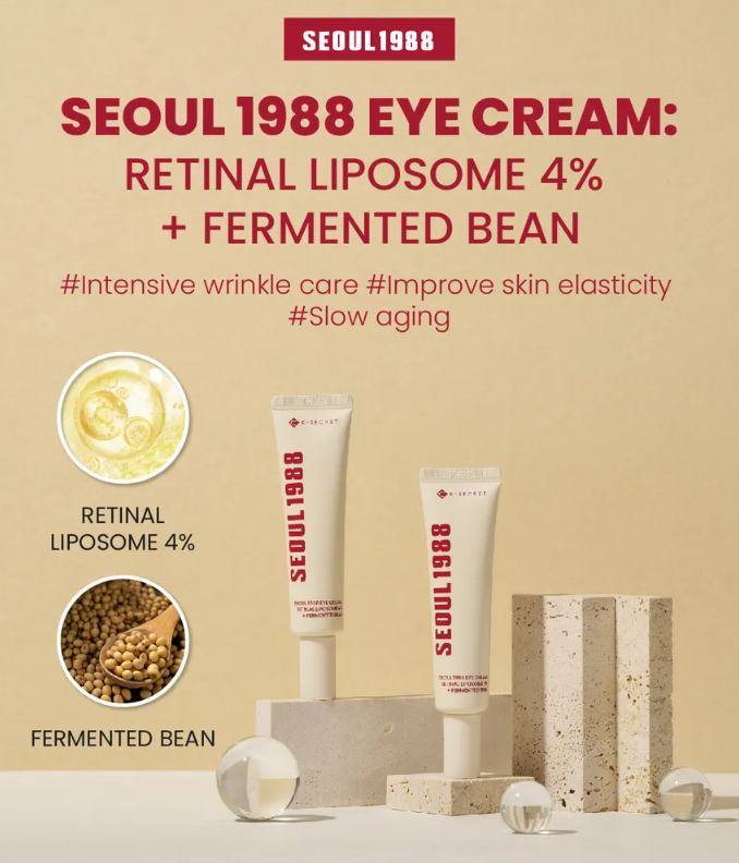 KSECRET - SEOUL 1988 Eye Cream : Retinal Liposome 4% + Fermented Bean