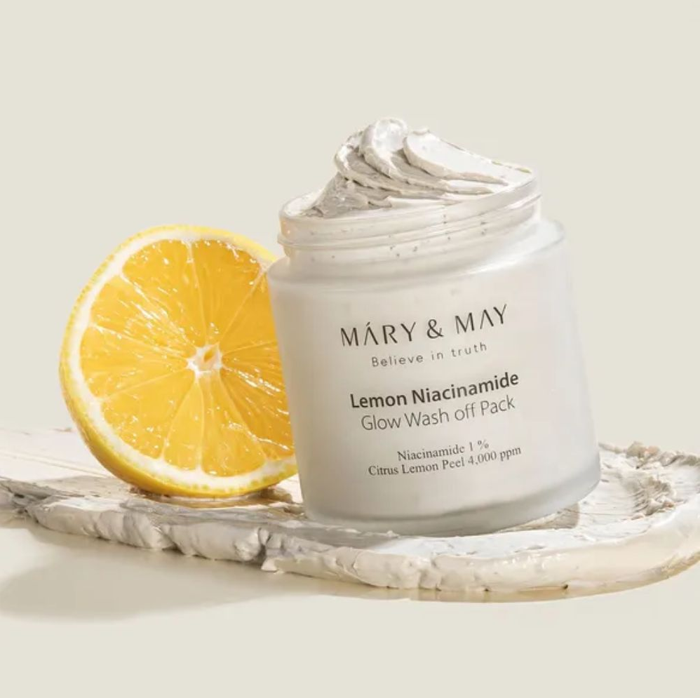 Mary&May - Lemon Niacinamide Glow Wash Off Mask Pack