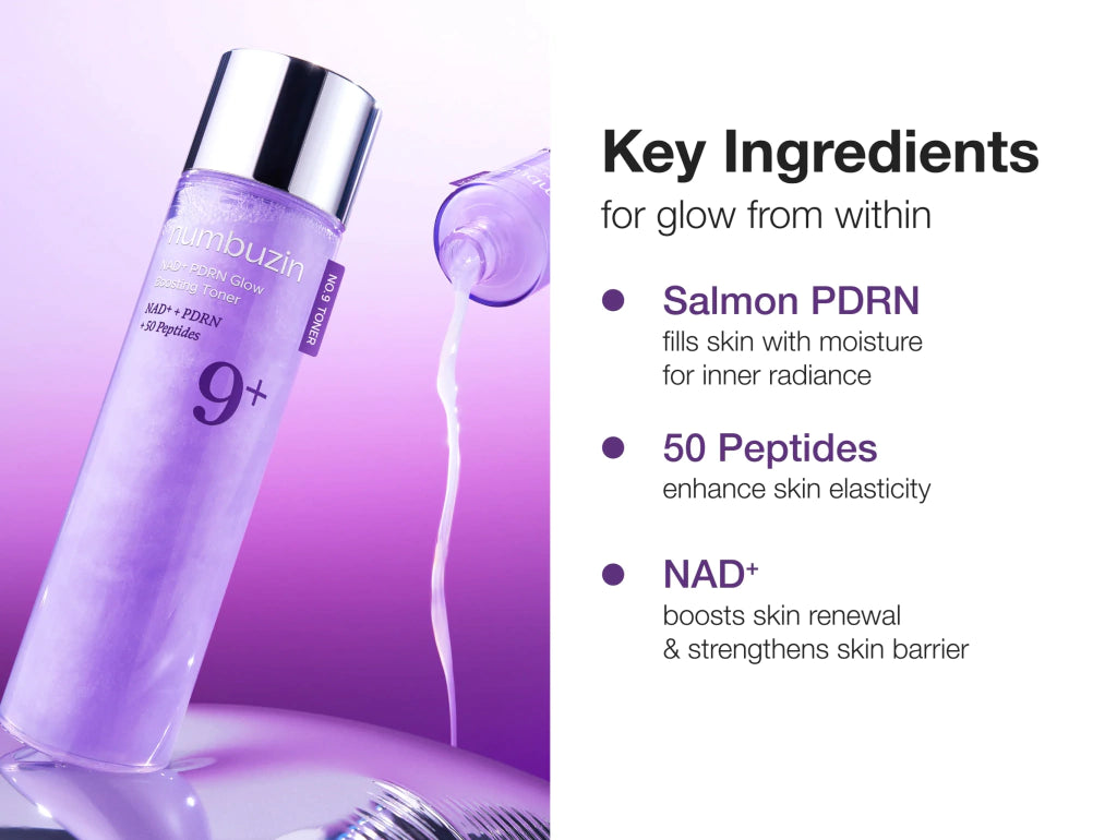 Numbuzin-No.9 NAD+ PDRN Glow Boosting Toner