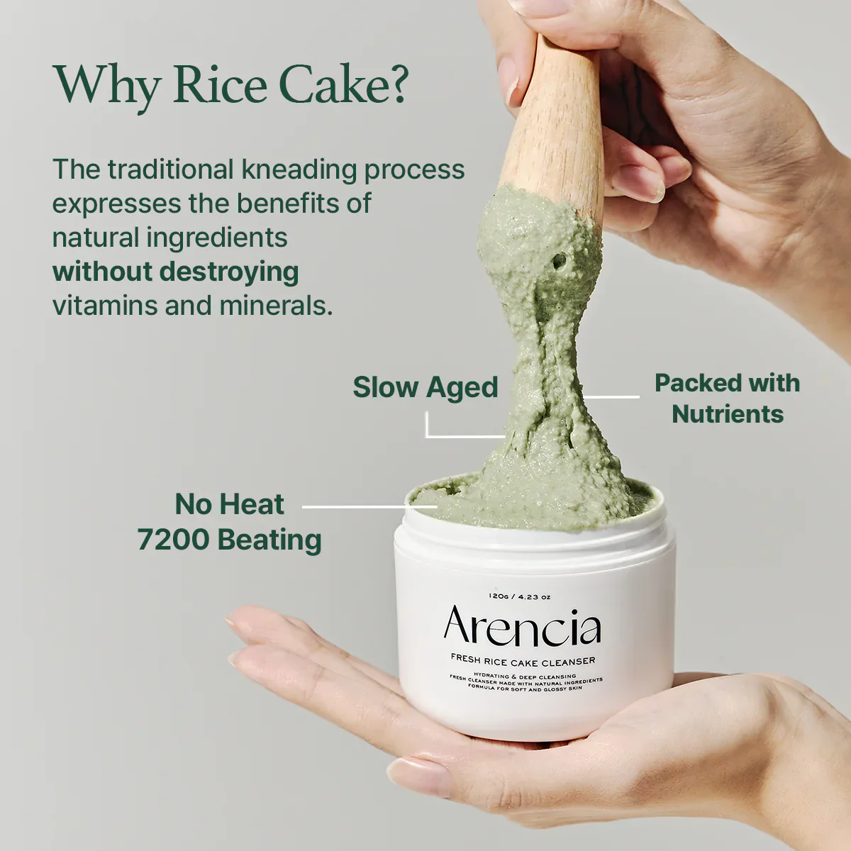 Arencia - Fresh Green Rice Mochi Cleanser
