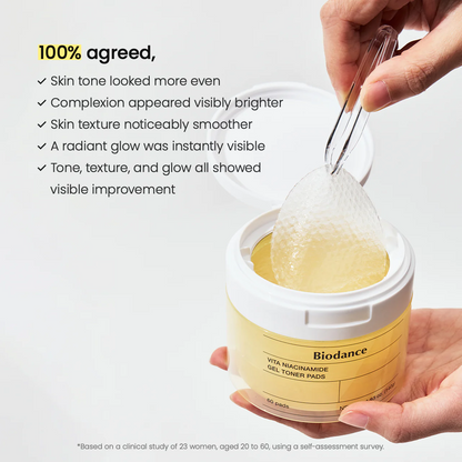 Biodance- Vita Niacinamide Gel Toner Pads