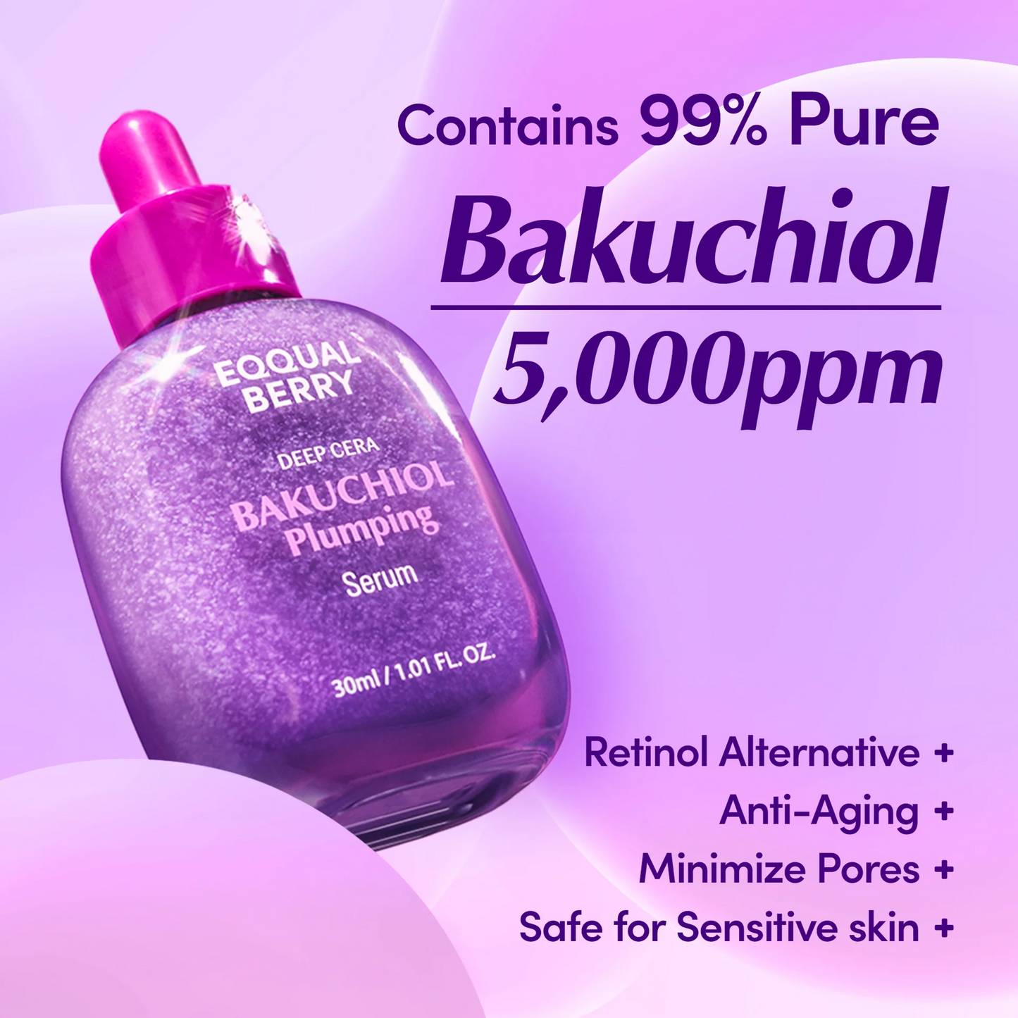 EQQUALBERRY- Bakuchiol Plumping Serum