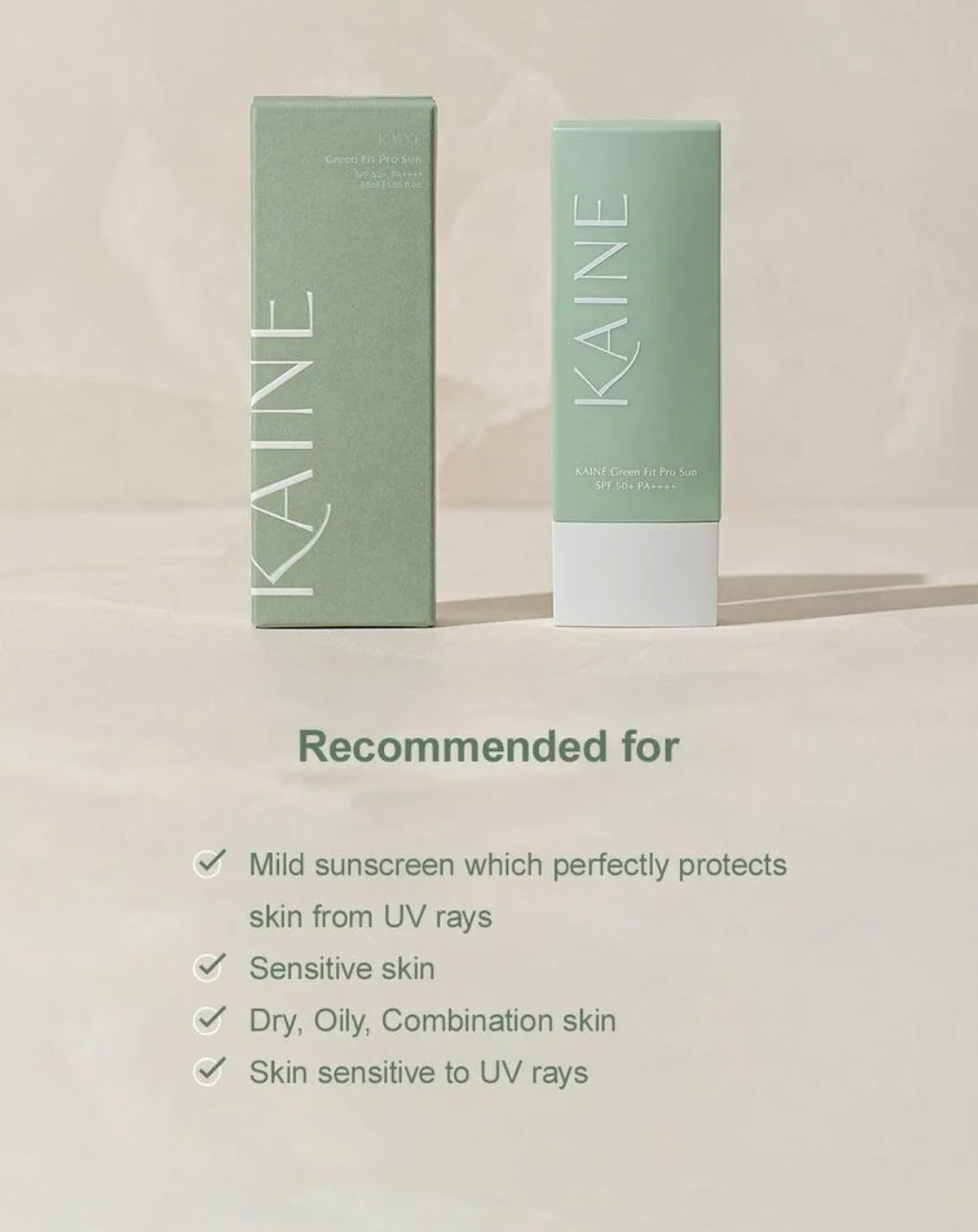 KAINE - Green Fit Pro Sun SPF 50+ Sunscreen
