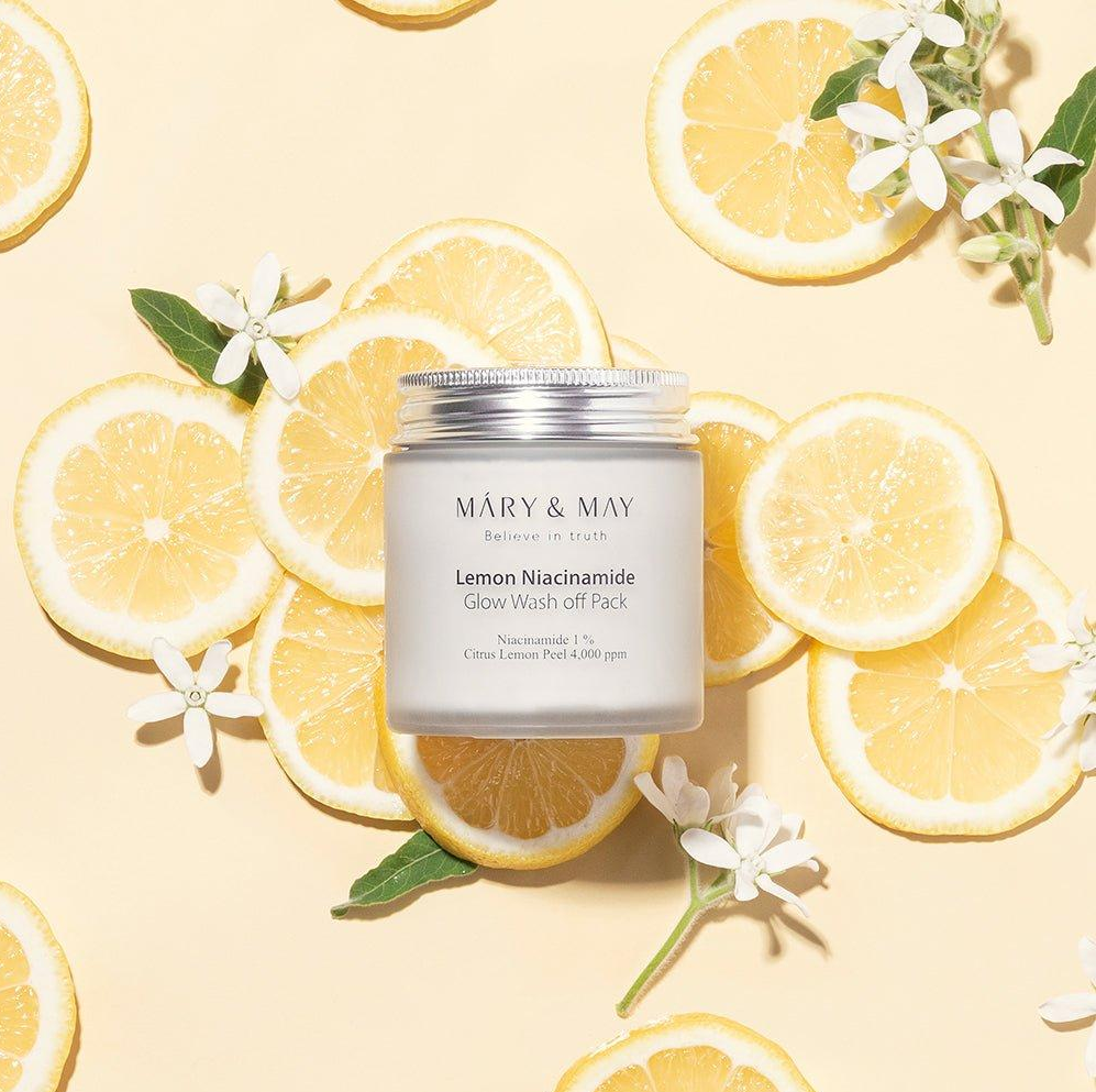 Mary&May - Lemon Niacinamide Glow Wash Off Mask Pack
