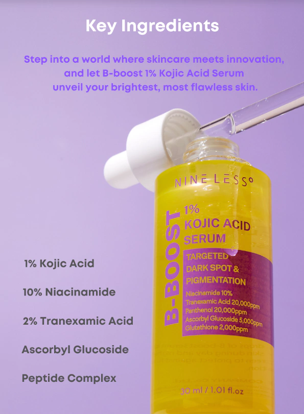 Nineless- B-Boost 1% Kojic Acid Serum 30ml