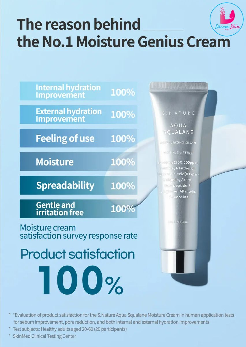 SNATURE - Aqua Squalane Moisturizing Cream