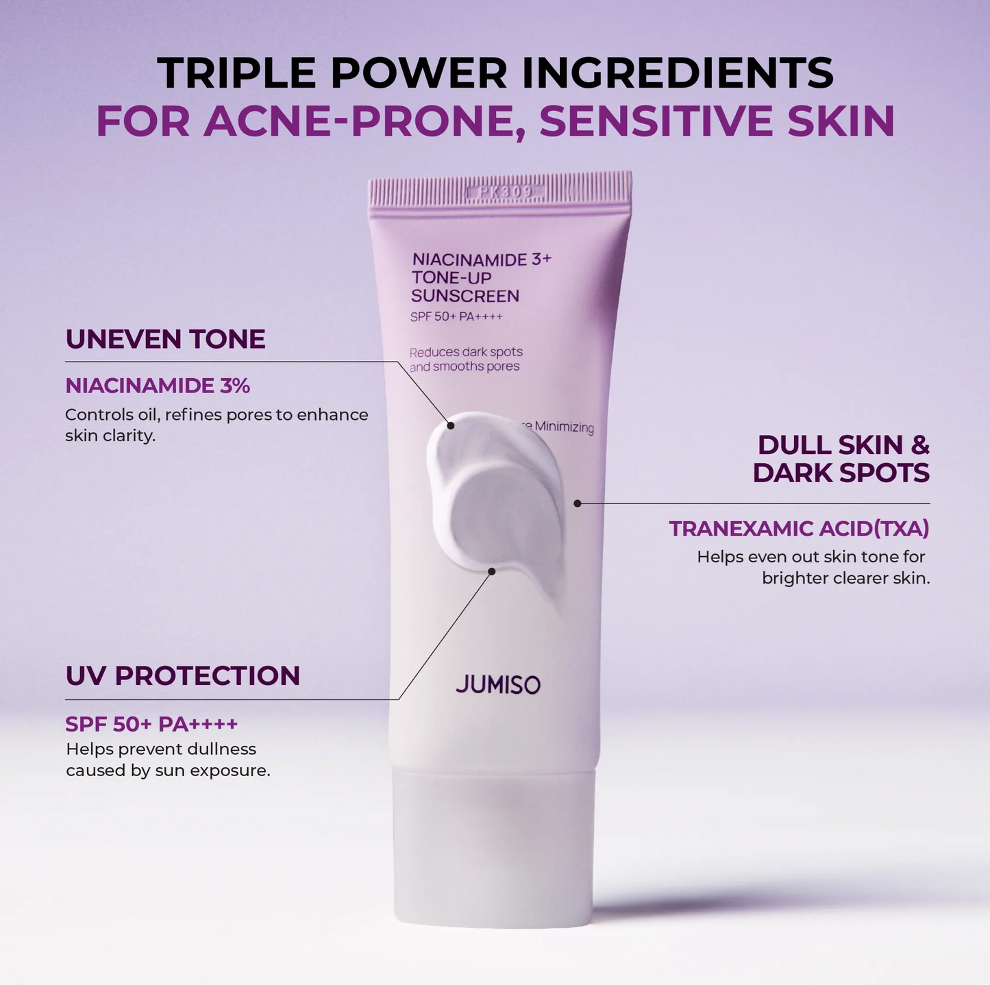 JUMISO - Niacinamide 3+ Tone-Up Sunscreen