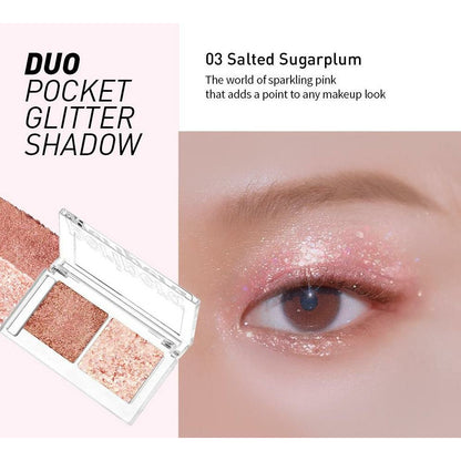 PERIPERA - Duo Pocket Glitter Shadow- 03 Sugar Plum