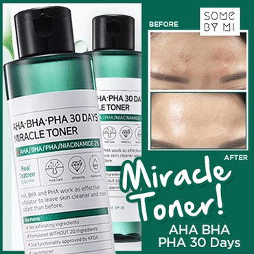 [SOME BY MI ]- AHA, BHA, PHA 30 Days Miracle Toner 150ml - Efecto Glow Skincare
