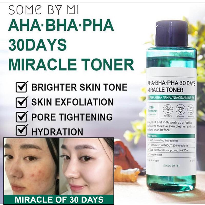 [SOME BY MI ]- AHA, BHA, PHA 30 Days Miracle Toner 150ml - Efecto Glow Skincare