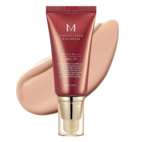 [MISSHA] M Perfect Cover BB Cream #27 SPF 42 PA+++ - Efecto Glow Skincare